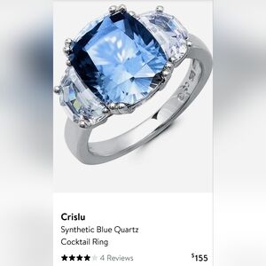 Elegant Blue and Silver Women's Ring